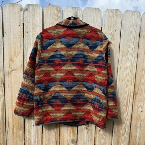 COLDWATER CREEK Vintage Aztec Blazer Jacket | Women’s Large - Picture 2 of 3